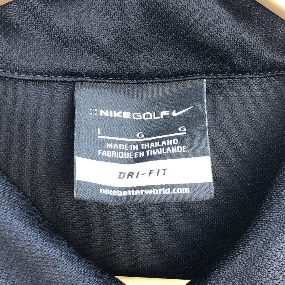 Nike Men Golf Dri-Fit Short Sleeve Polo Shirt Mens Size Large black - Picture 4 of 8